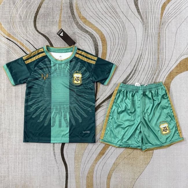 Youth Uniform Kids Kit Argentina X Messi 2026 Special Edition Soccer Jersey Shorts Child Football Set