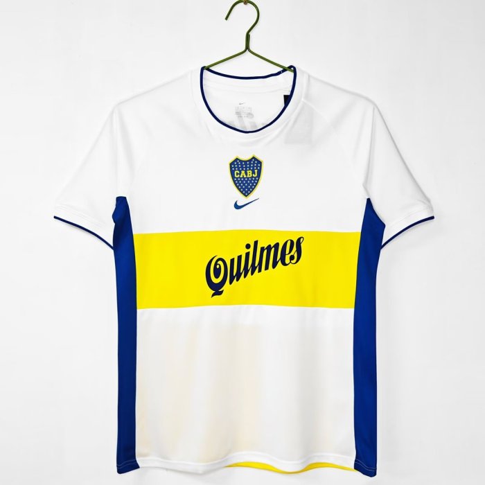 Retro Jersey 2001-2002 Boca Juniors Away Soccer Jersey Vintage Football Shirt