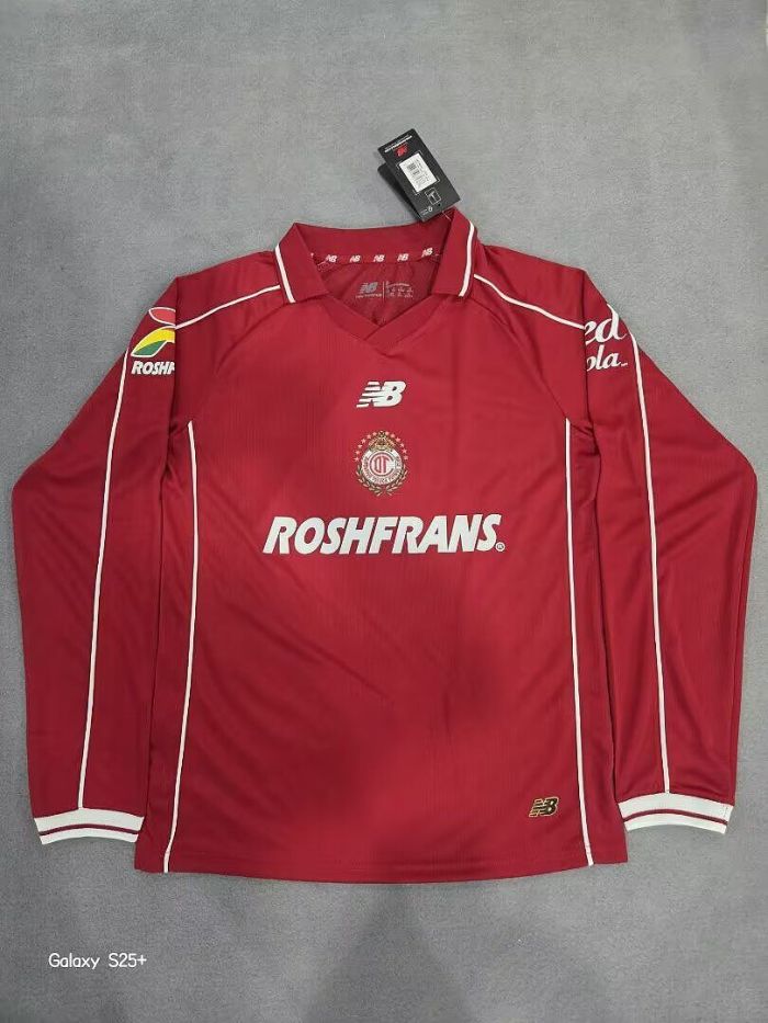 Long Sleeve Fan Version 2026-2027 Deportivo Toluca Home Soccer Jersey Football Shirt