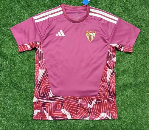 Fans Version 2026-2027 Sevilla Pink Goalkeeper Soccer Jersey Football Shirt