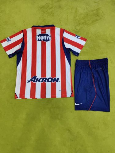 Player Version Youth Uniform Kids Kit Chivas 2026-2027 Guadalajara Home Soccer Jersey Shorts Tapatio Child Football Set