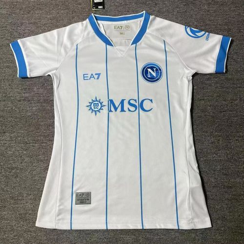 Women 2026-2027 Napoli Away White Soccer Jersey Girl Napoles Football Shirt