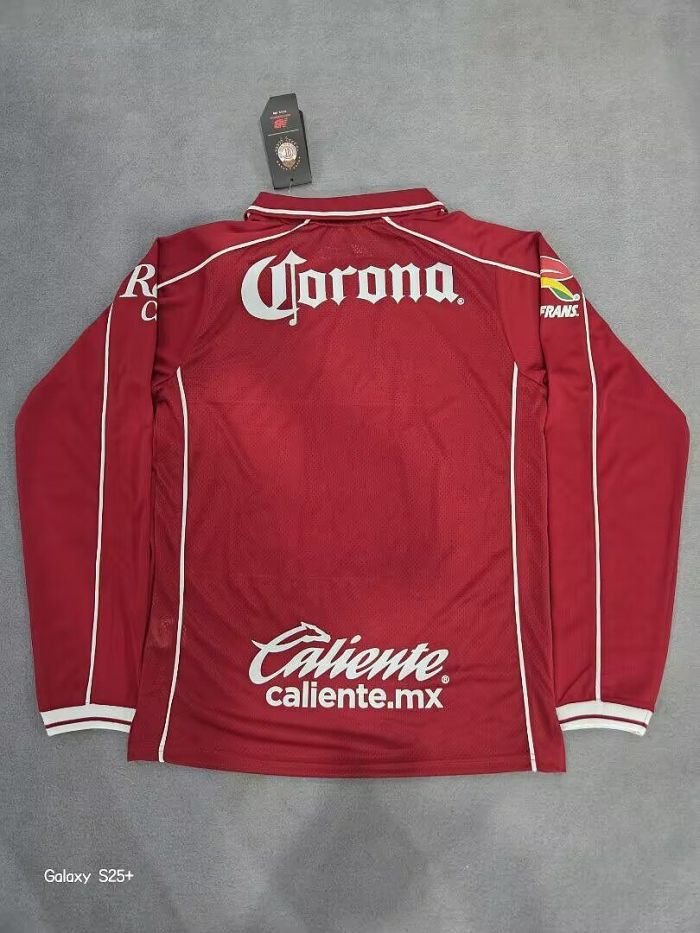 Long Sleeve Fan Version 2026-2027 Deportivo Toluca Home Soccer Jersey Football Shirt