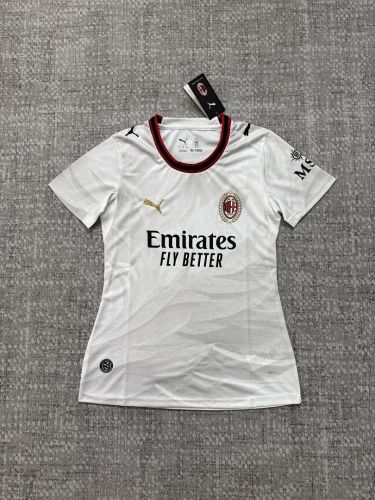 Women 2026-2027 Ac Milan Away White Soccer Jersey Girl Football Shirt