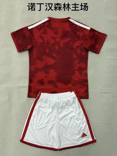 Youth Uniform Kids Kit 2026-2027 Nottingham Forest Home Soccer Jersey Shorts Child Football Set