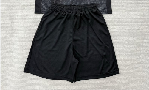 Fan Version 2025-2026 Malaga Third Away Black Soccer Shorts Football Shorts