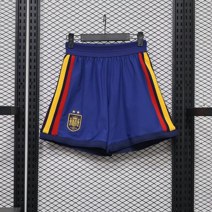 with 2 Stars Player Version 2026-2027 Spain Home Soccer Shorts Football Shorts