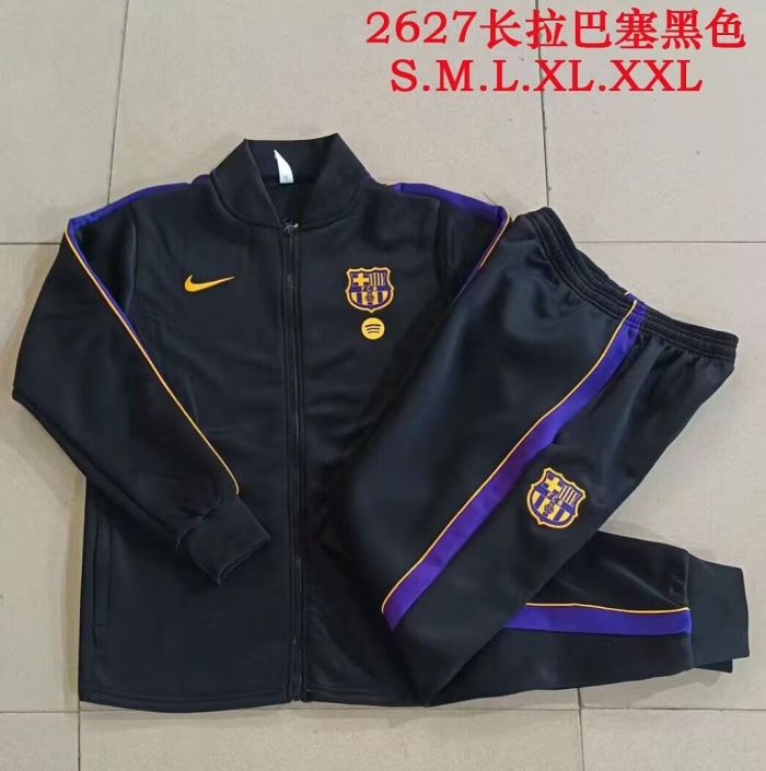 2026-2027 Barcelona Black Soccer Windbreaker Jacket Football Jacket