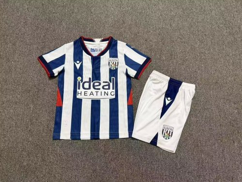 Youth Uniform Kids Kit 2026-2027 West Bromwich Albion Home Soccer Jersey Shorts Child Football Set