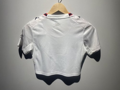 Women 2026-2027 Milan Away White Crop Soccer Shirt Girl Football Jersey