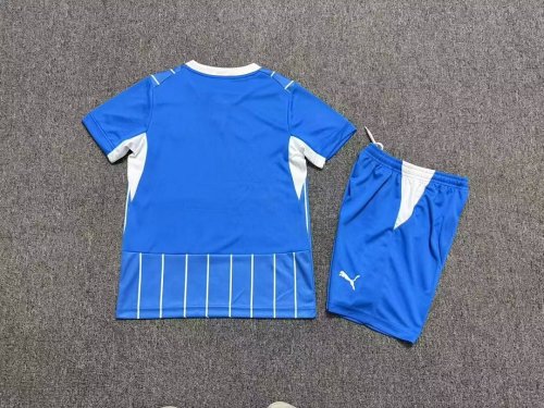 Youth Uniform Kids Kit 2026-2027 Sassuolo Third Away Blue Soccer Jersey Shorts Child Football Set
