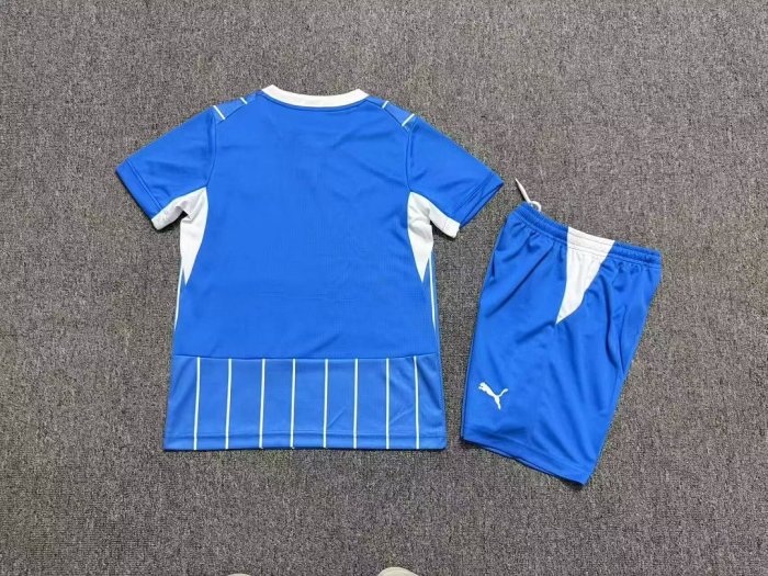 Youth Uniform Kids Kit 2026-2027 Sassuolo Third Away Blue Soccer Jersey Shorts Child Football Set