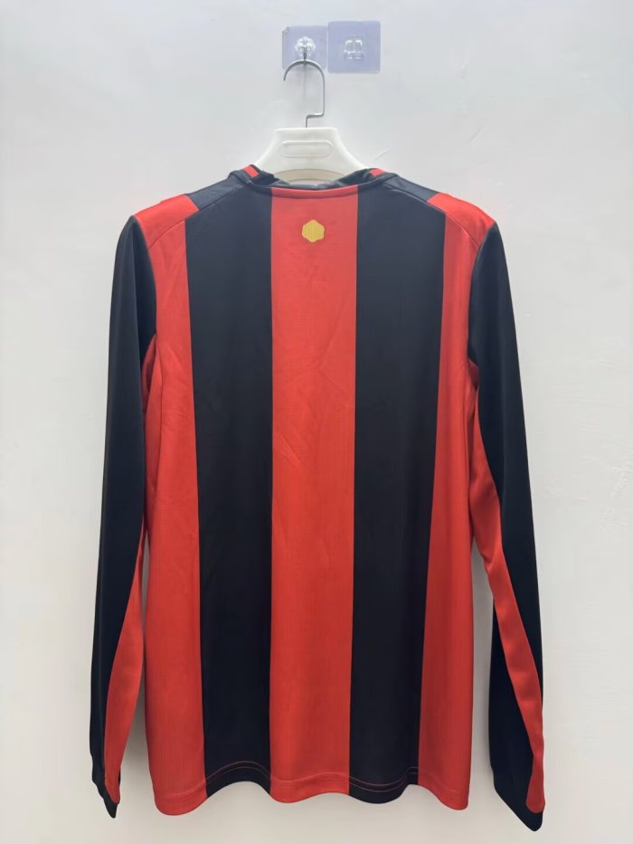 Long Sleeve 2026-2027 AC Milan Home Soccer Jersey AC Football Shirt