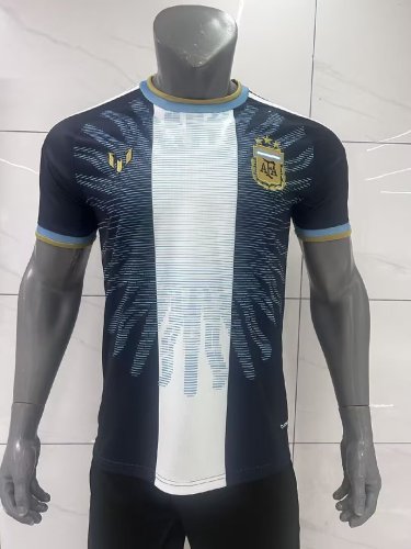 Fan Version Argentina X Messi 2026 Special Edition Dark Blue Soccer Jersey Football Shirt