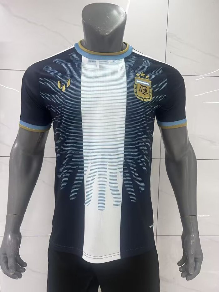Fan Version Argentina X Messi 2026 Special Edition Dark Blue Soccer Jersey Football Shirt