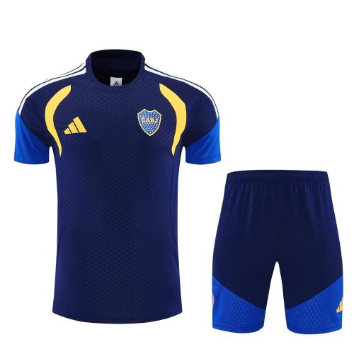 Adult Uniform 2026-2027 Boca Juniors Dark Blue Soccer Training Jersey and Shorts Football Kits