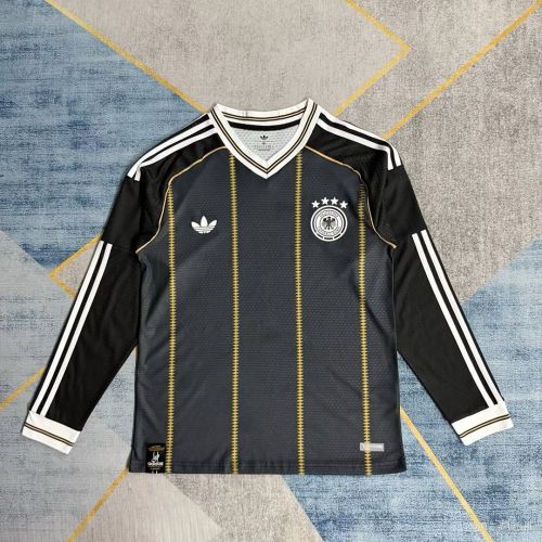 Long Sleeve Fan Version 2026 Germany Third Away Black Soccer Jersey Football Shirt