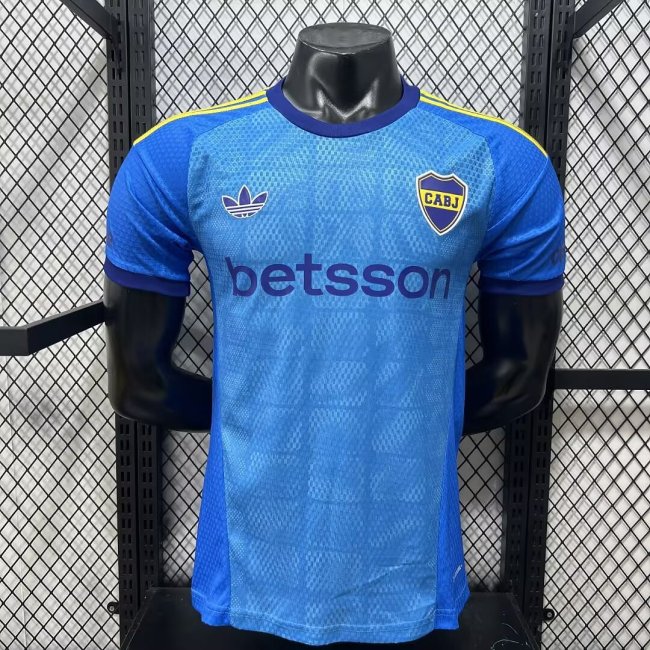 Player Version 2026-2027 Boca Juniors Blue Goalkeeper Soccer Jersey Football Shirt