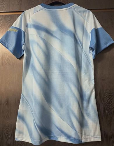 Women Argentina X Messi 2026 Special Edition Soccer Prematch Jersey Girl Football Shirt