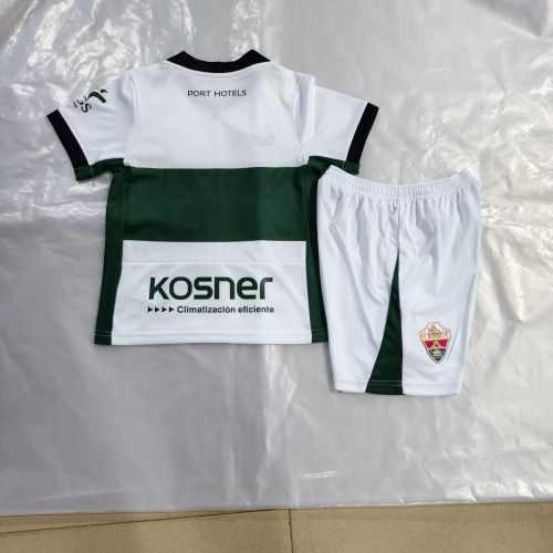 Youth Uniform Kids Kit 2026-2027 Elche Home Soccer Jersey Shorts Child Football Set