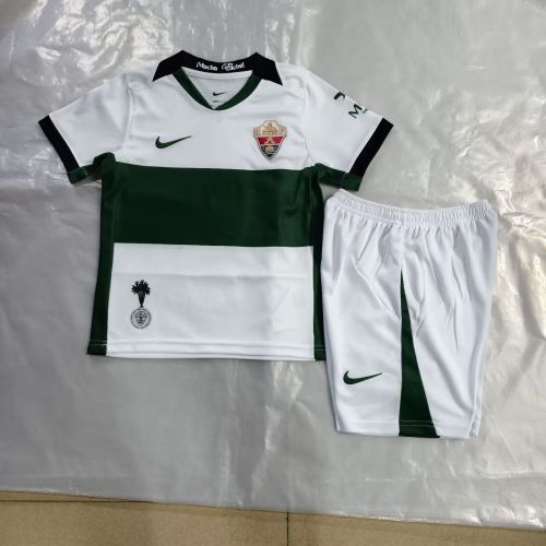 Youth Uniform Kids Kit 2026-2027 Elche Home Soccer Jersey Shorts Child Football Set