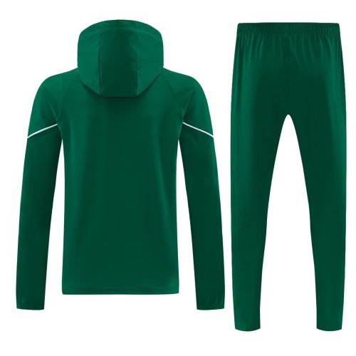 with Caps 2026-2027 Senegal Green Windbreaker Soccer Tracksuit Jacket Football Jacket and Pants