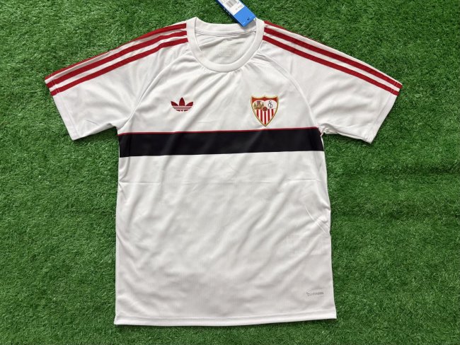 Fans Version 2026-2027 Sevilla White Retro Model Soccer Jersey Football Shirt