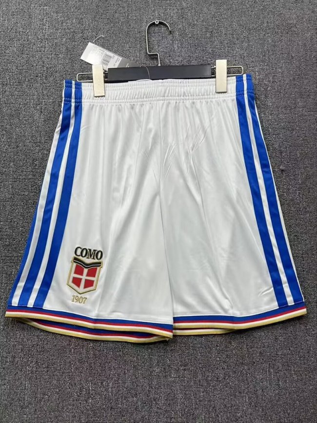 Fan Version 2026-2027 Como 1907 Home Soccer Shorts Football Shorts