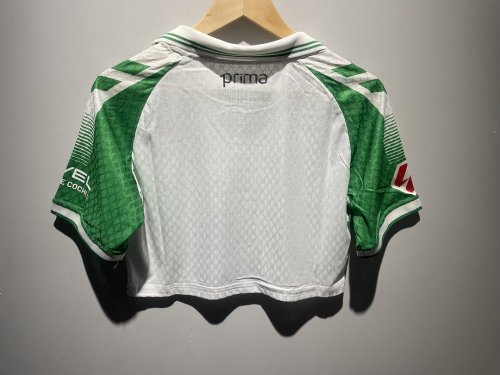 with LALIGA Patch Women 2026-2027 Real Betis Home Crop Soccer Shirt Girl Football Jersey
