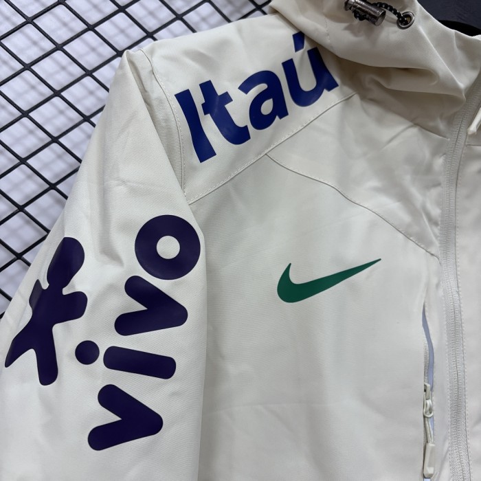 2026 Brazil Thick Fleece Soccer Windbreaker Jacket Football Jacket
