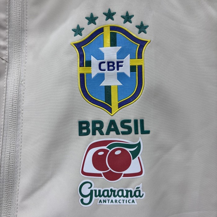 2026 Brazil Thick Fleece Soccer Windbreaker Jacket Football Jacket