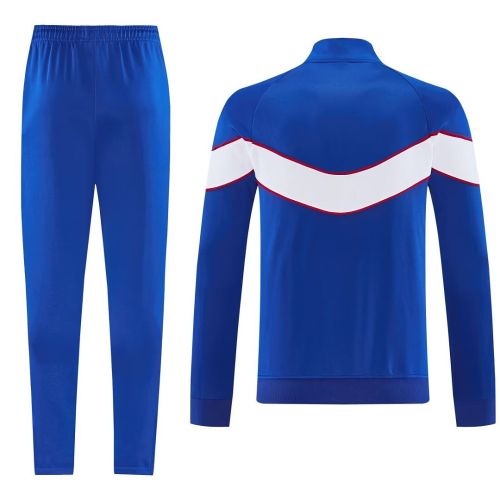 2026-2027 Chelsea Blue/White Soccer Windbreaker Tracksuit Jacket Football Jacket and Pants