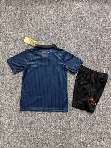 Youth Uniform Kids Kit 2026-2027 Sheffield Wednesday Third Away Soccer Jersey Shorts Child Football Set