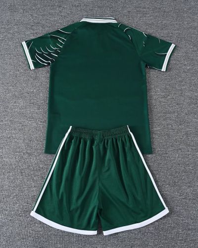 Youth Uniform Kids Kit 2026-2027 Liverpool Green Soccer Training Jersey Shorts Child Football Set