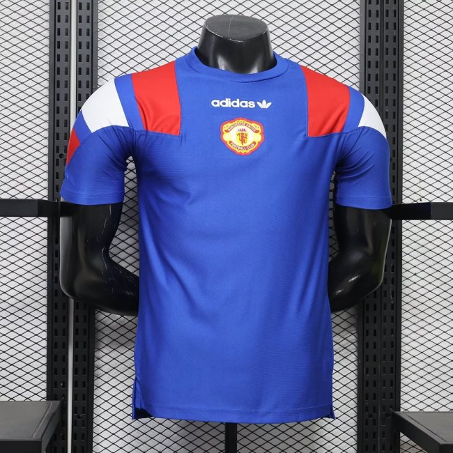 Player Version 2026-2027 Manchester United Blue EQT Soccer Jersey Football Shirt