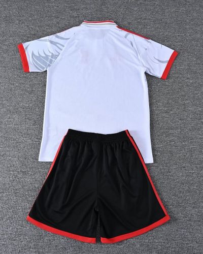 Youth Uniform Kids Kit 2026-2027 Liverpool White Soccer Training Jersey Shorts Child Football Set