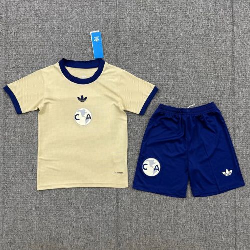 Youth Uniform Kids Kit 2026-2027 Club America 110th Anniversary Soccer Jersey Shorts Child Football Set