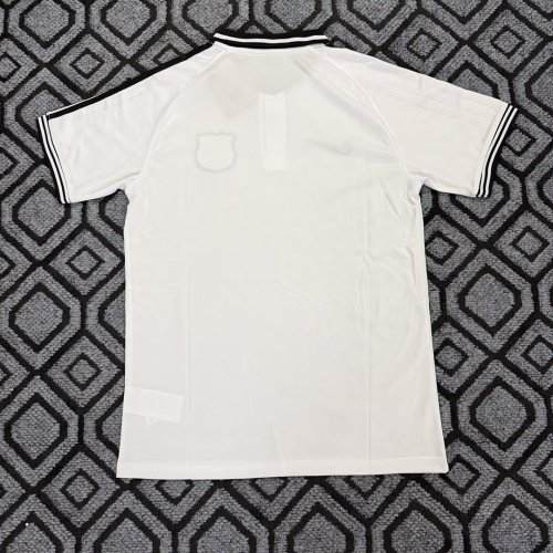 Barca Camisetas de Futbol Fans Version 2026-2027 Barcelona White/Black Soccer Polo