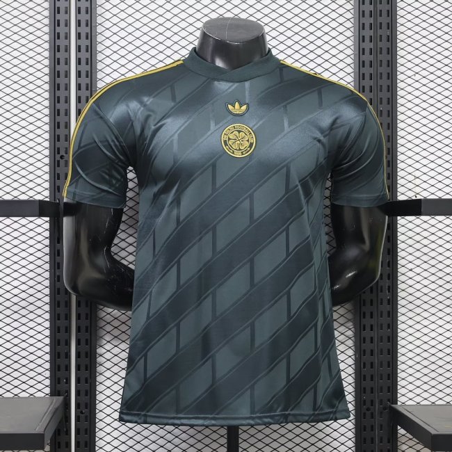 Player Version 2026-2027 Celtic Black Retro Model Soccer Jersey Football Shirt