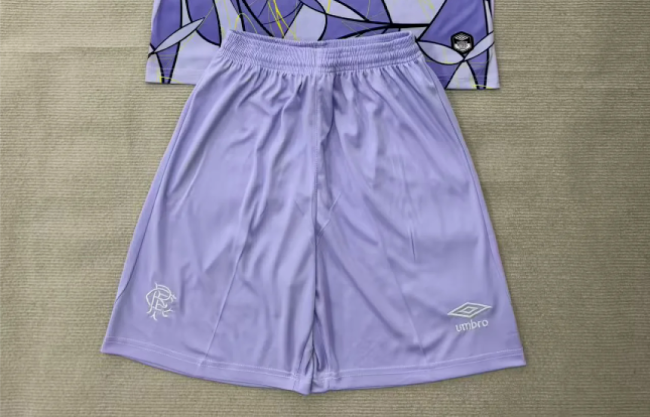 Fan Version 2026-2027 Rangers Purple Goalkeeper Soccer Shorts Football Shorts