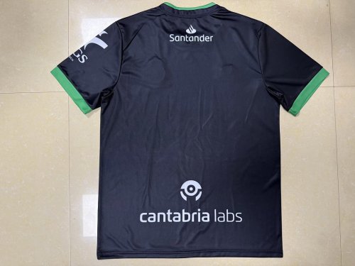 Fan Version 2026-2027 Racing de Santander Third Away Black Soccer Jersey Football Shirt