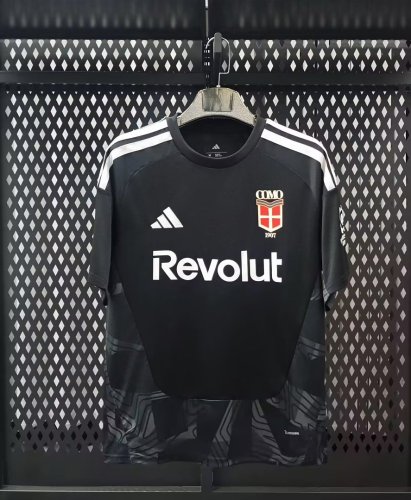 Fan Version 2026-2027 Como 1907 Black Goalkeeper Soccer Jersey Football Shirt