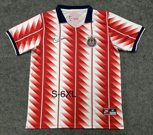 Fan Version 2026-2027 Chivas Red/White Retro Model Soccer Jersey Football Shirt