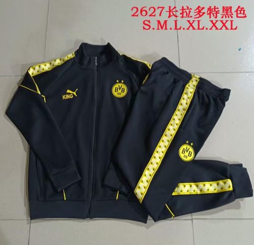 2026-2027 Dortmund Black Soccer Training Sweater and Pants BVB Football Kit