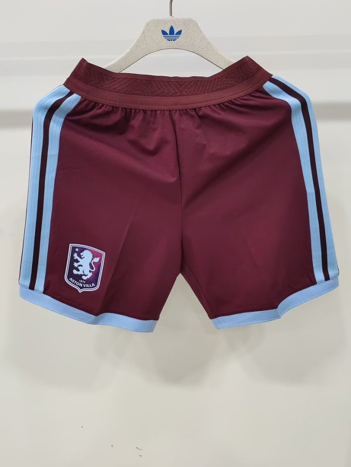Player Version 2026-2027 Aston Villa Home Soccer Shorts Football Shorts