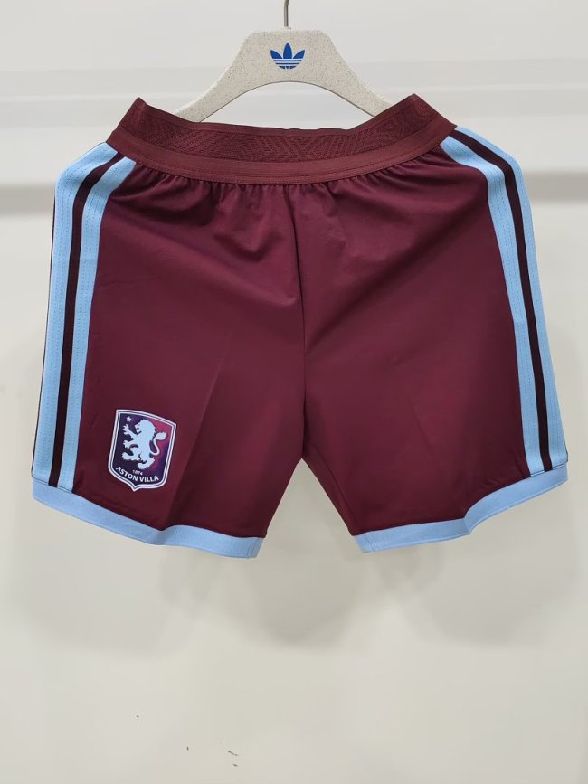 Player Version 2026-2027 Aston Villa Home Soccer Shorts Football Shorts