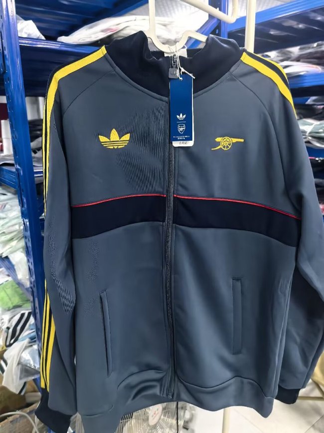 2026-2027 Arsenal Dark Blue Retro Collection Soccer Jacket Football Jacket