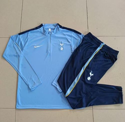 2026-2027 Tottenham Hotspur Blue Soccer Training Sweater and Pants Football Kit