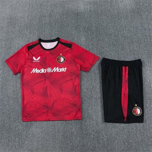 Adult Uniform 2026-2027 Feyenoord Rotterdam Red Soccer Training Jersey and Shorts Football Kits