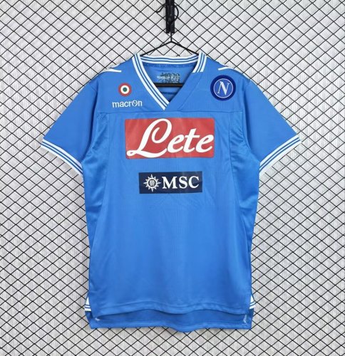 Retro Jersey 2012-2013 Calcio Napoli Home Soccer Jersey Napoles Vintage Football Shirt